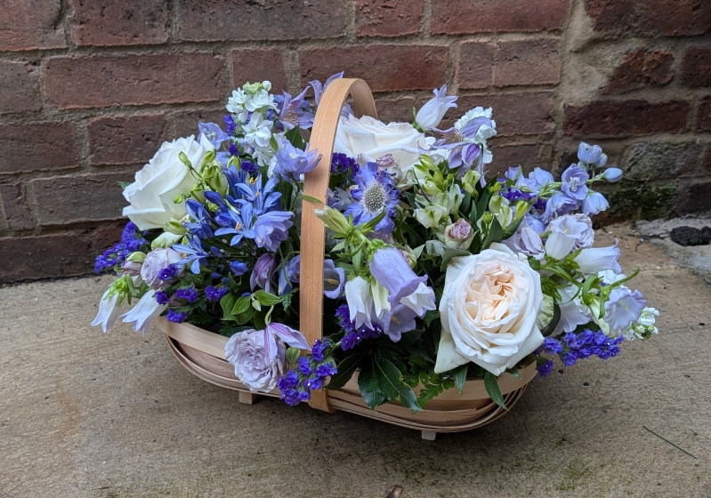 Luxury trug arrangement