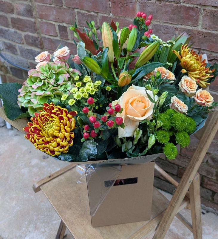 Autumn luxury hand tied bouquet