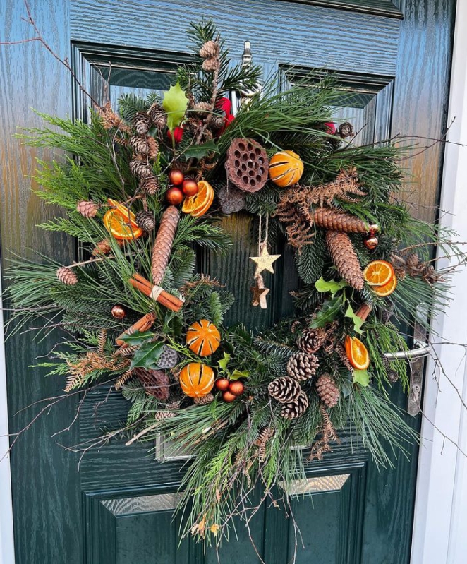 Luxury Christmas door wreath