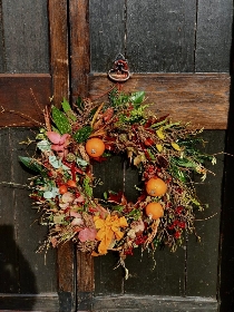 Autumn door wreath